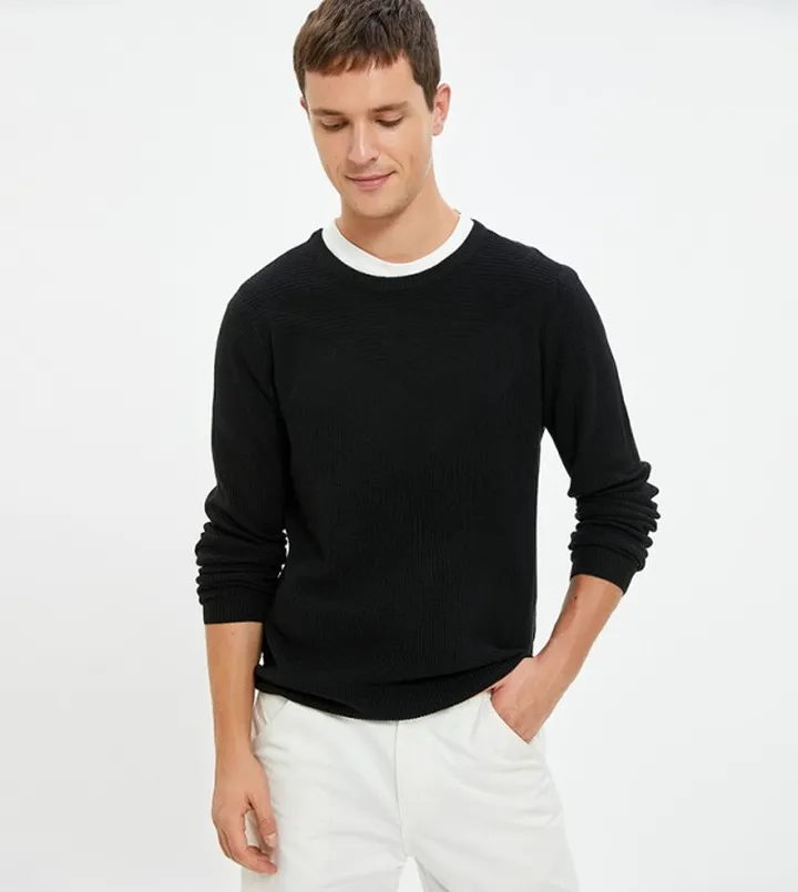 Knitted Long Sleeves Sweater