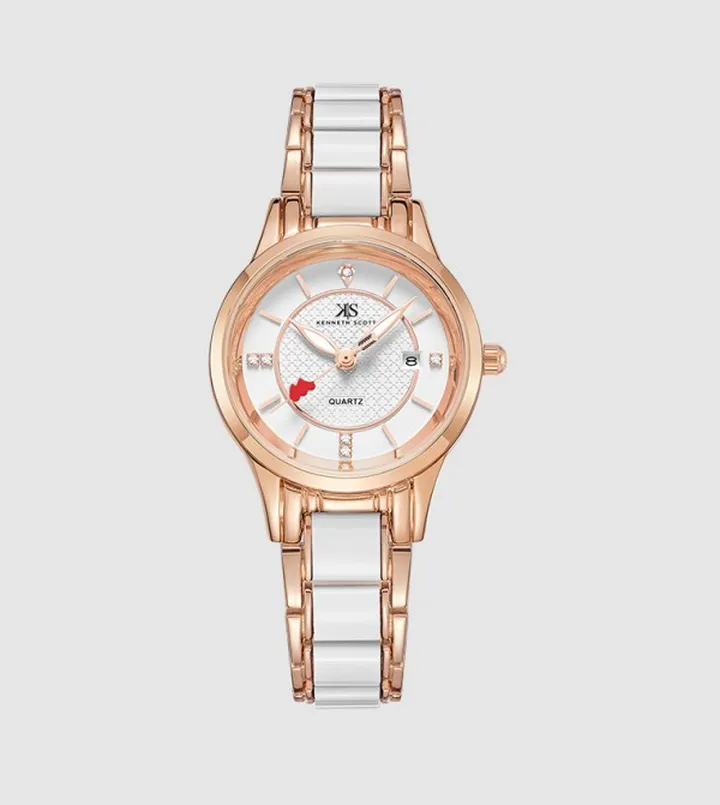 White Dial Analog Watch