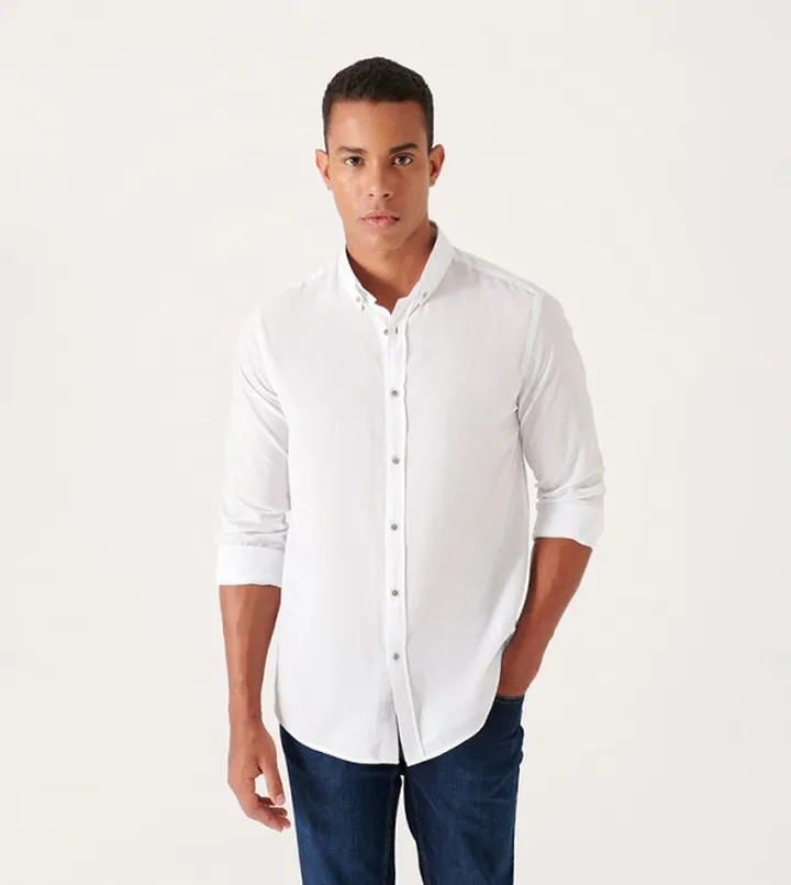 Solid Long Sleeves Casual Shirt