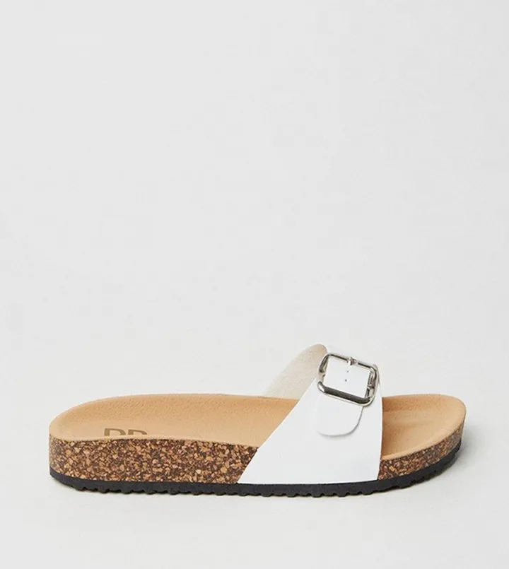 Felix Buckle Strap Footbed Slide Sandals