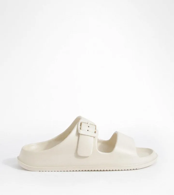 Double Strap Chunky Slide Sandals