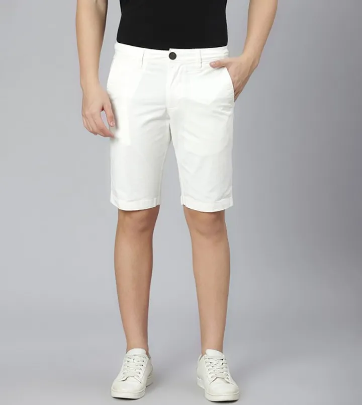 Solid Chino Shorts