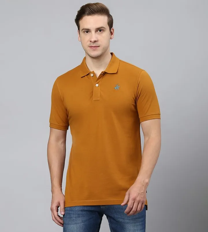 Logo Detail Pique Polo T-Shirt