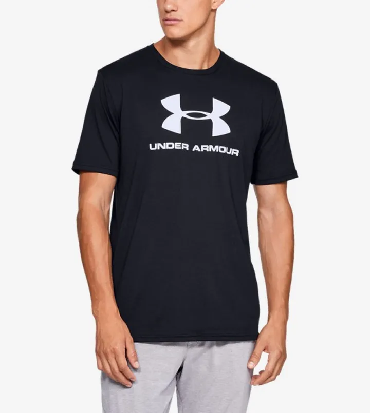 Sportstyle Logo Short Sleeves T-Shirts - Black White