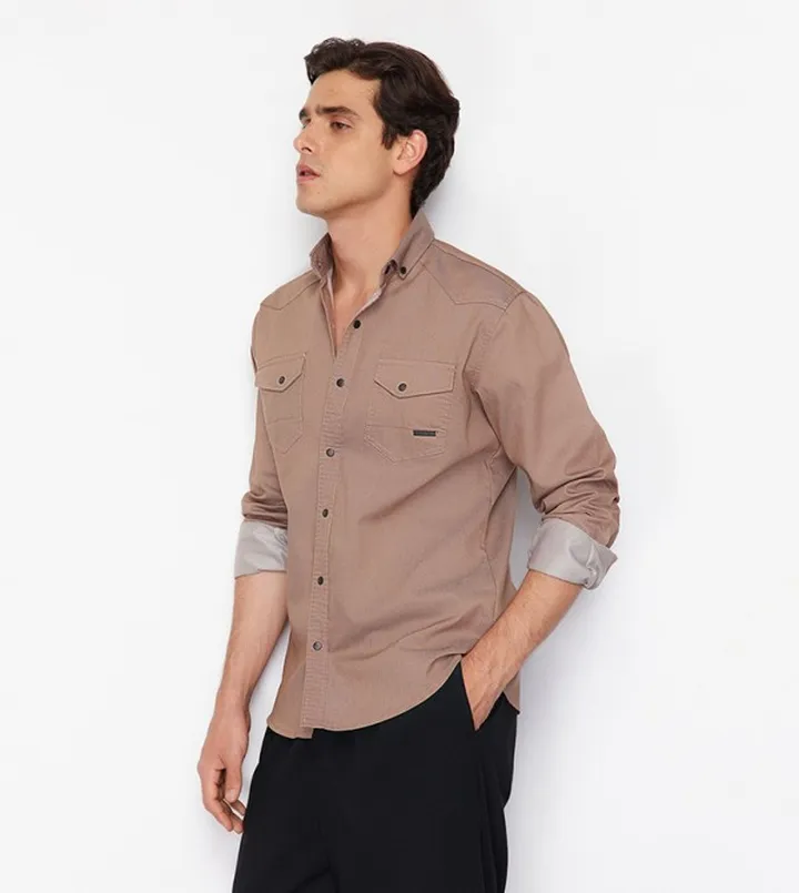 Pocket Detail Long Sleeves Shirt