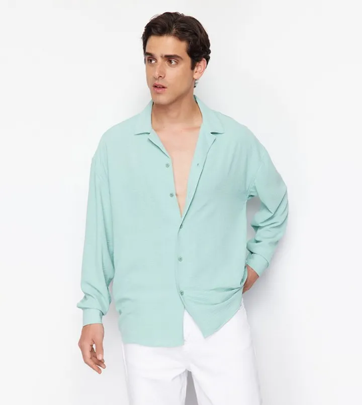 Crinkled Long Sleeves Shirt
