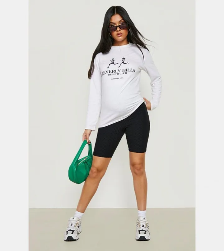 Maternity Honeycomb Knitted Shorts