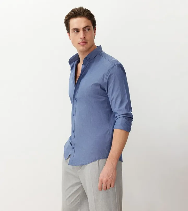 Solid Slim Fit Shirt