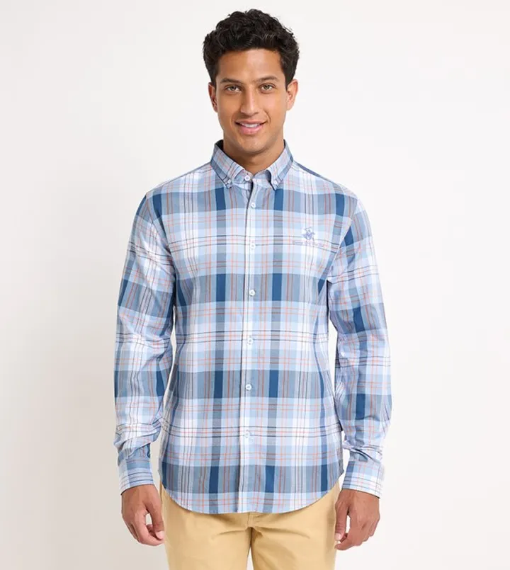 Logo Embroidered Long Sleeves Shirt