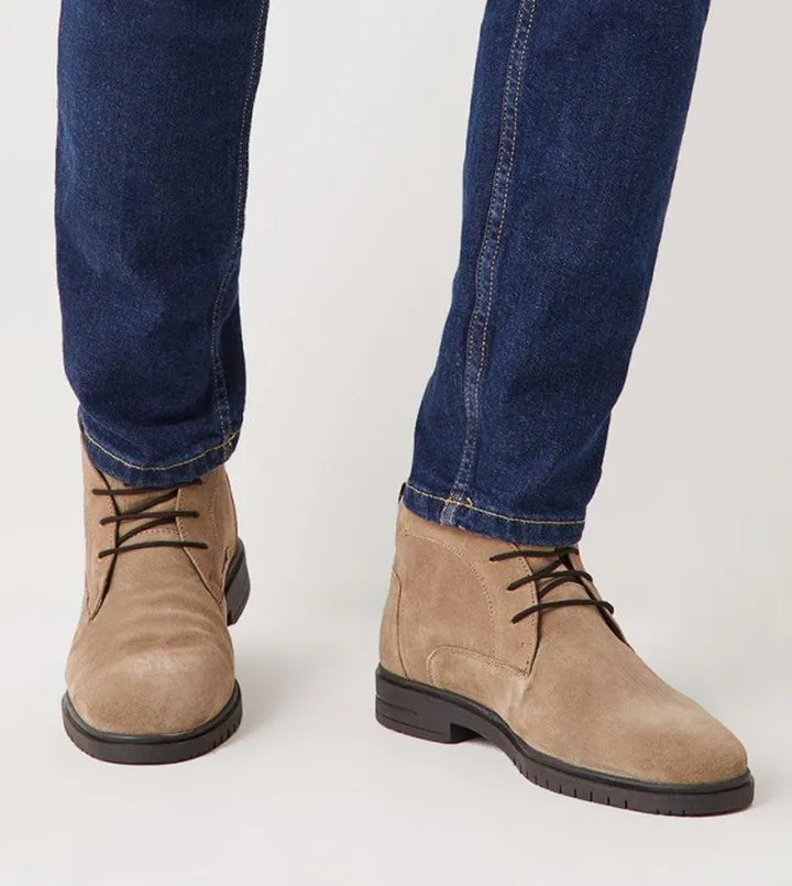 Richie Suede Lace Up Casual Chukka Boots