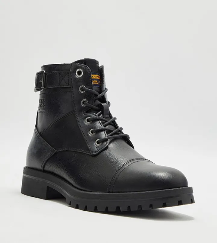 Lace Up High-Top Boots