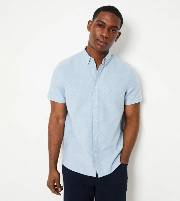 Polka Dot Short Sleeves Shirt