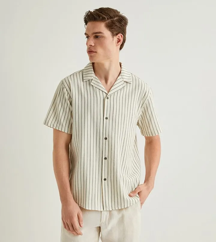 Striped Short Sleeves Shirt