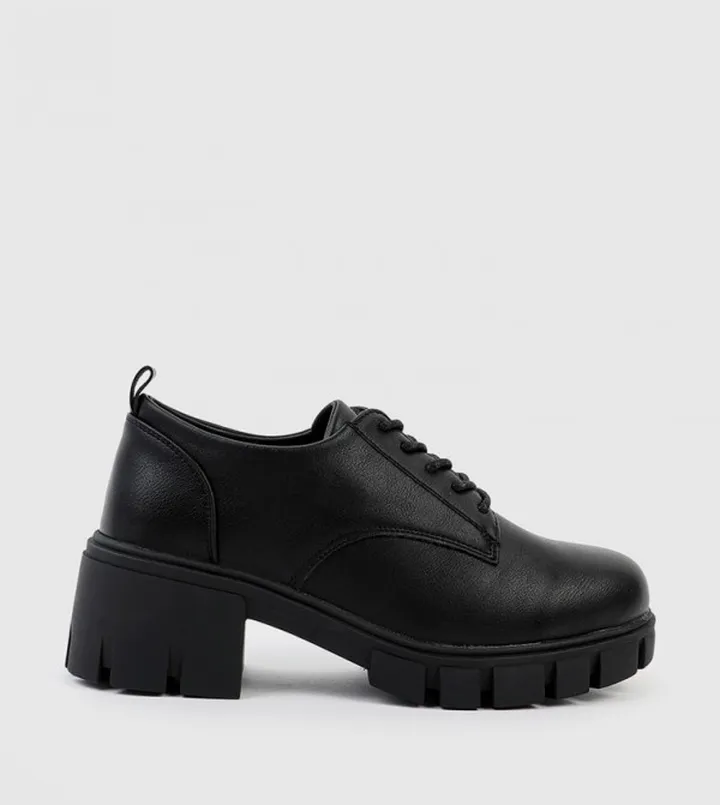Lace-Up Chunky Derby Shoes