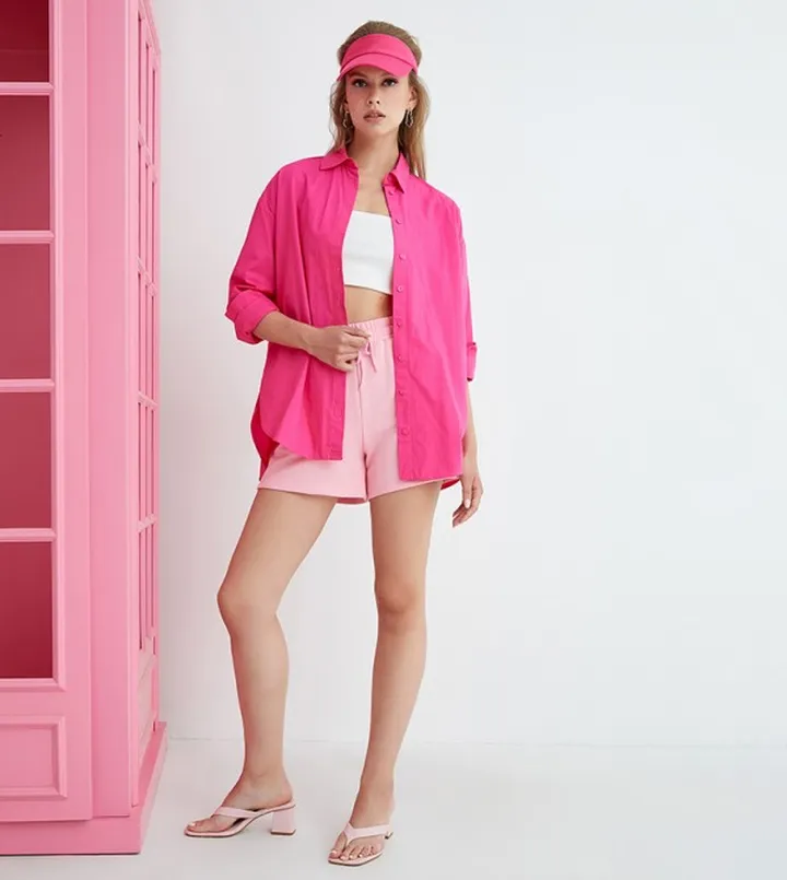 Drawstring Waist Shorts