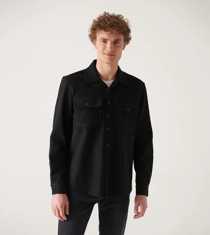 Pocket Detail Long Sleeves Shacket