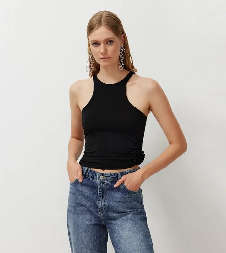 Ribbed Sleeveless Top