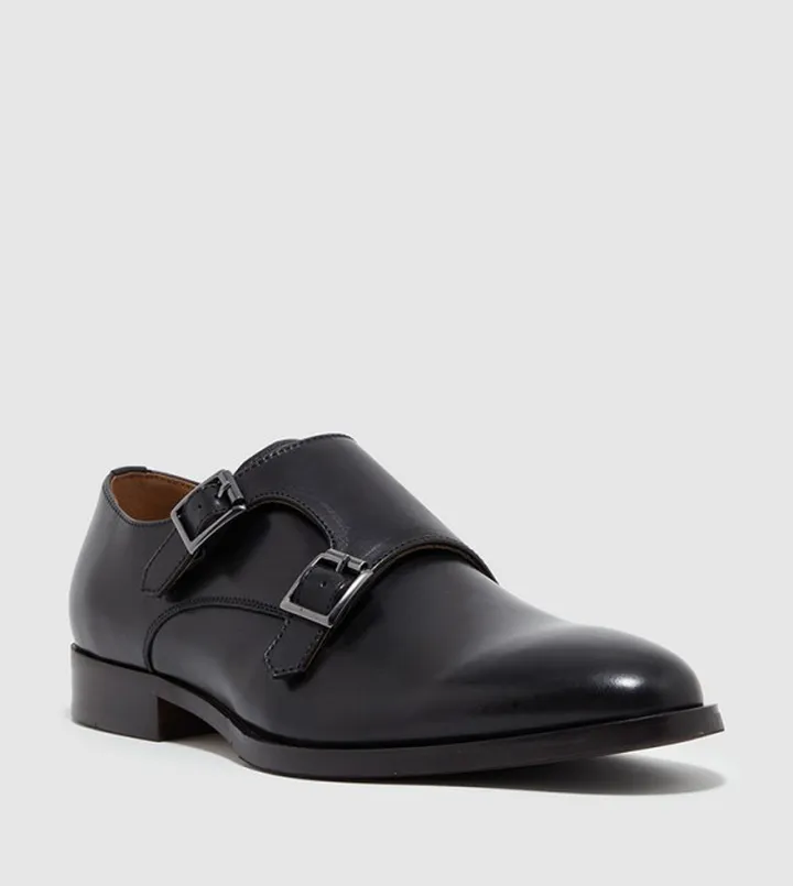 RAUL Almond Toe Monk Strap Shoes