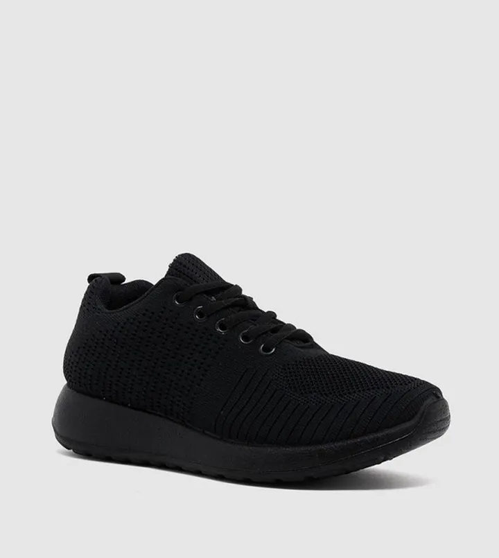 Solid Lace Up Casual Shoes