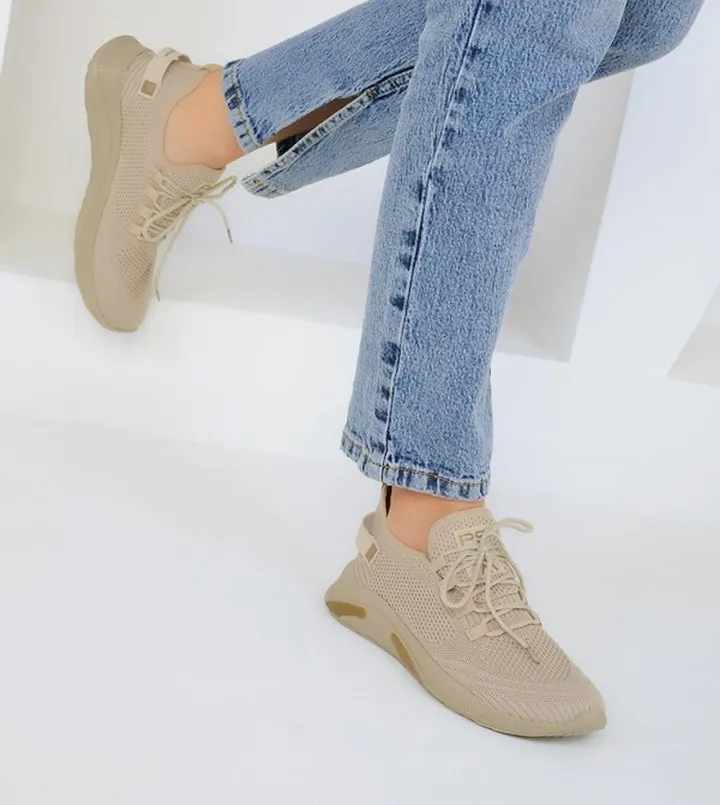 Knitted Casual Lace Up Shoes
