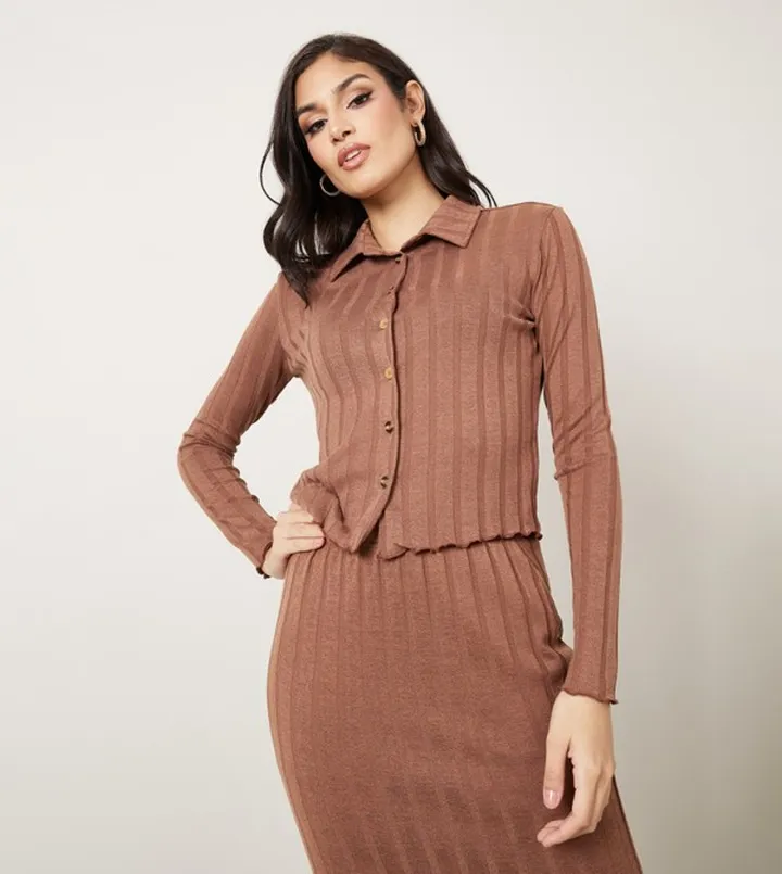 Soft Touch Ribbed Knit Shirt