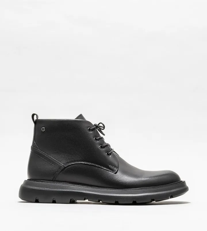 Leather Lace Up Ankle Boots