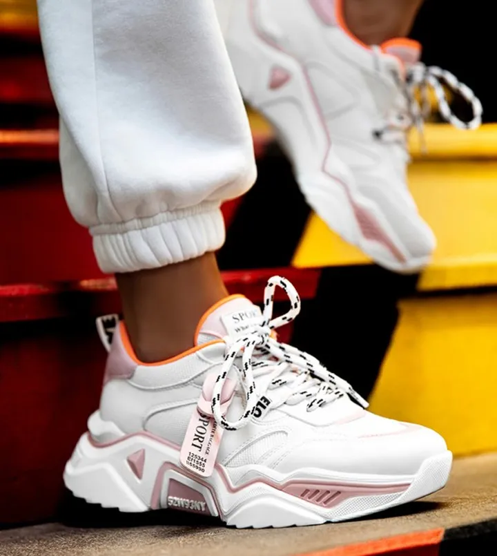 Chunky Lace-Up Sneakers