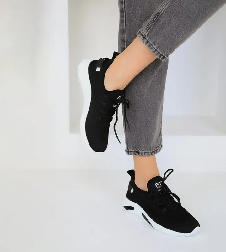 Knitted Casual Lace Up Shoes
