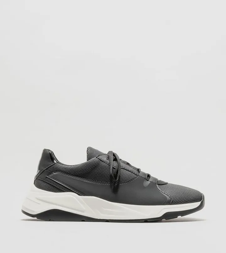 Solid Lace Up Sneakers