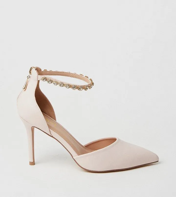Tatiana Jeweled Anklet High Stiletto Court Shoes