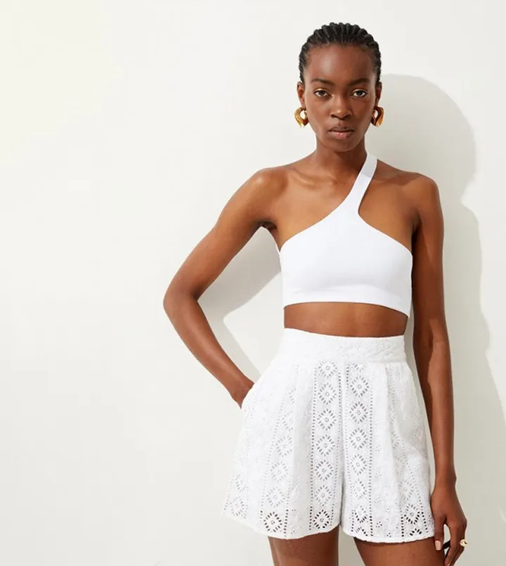 Cotton Broderie Shorts