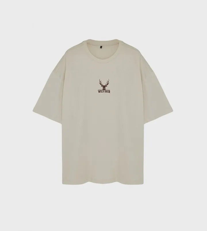 Plus & Tall Embroidered Crew Neck T-Shirt