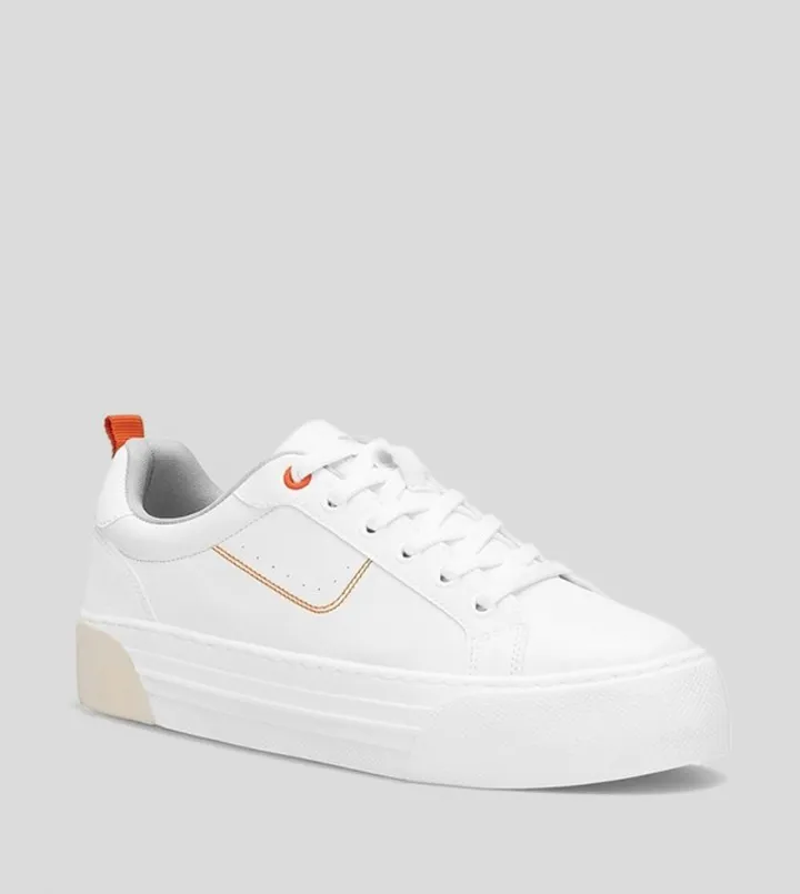 Logo Detail Lace-Up Sneakers