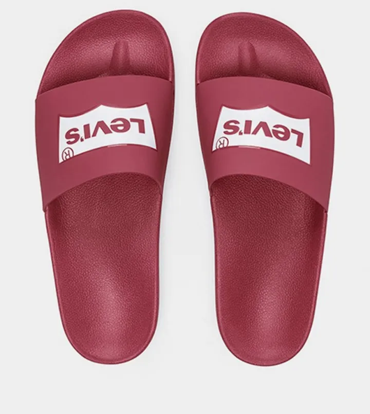 Logo Print Open Toe Slides