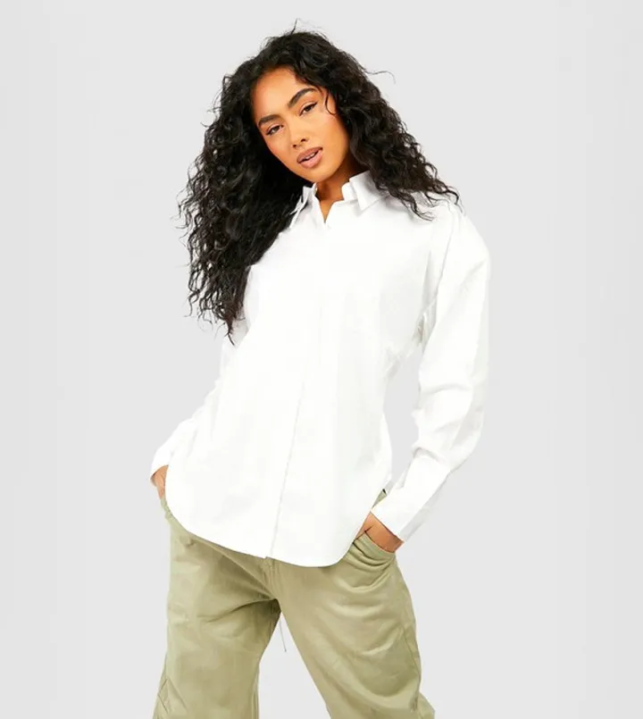 Oversized Tie Back Shirt