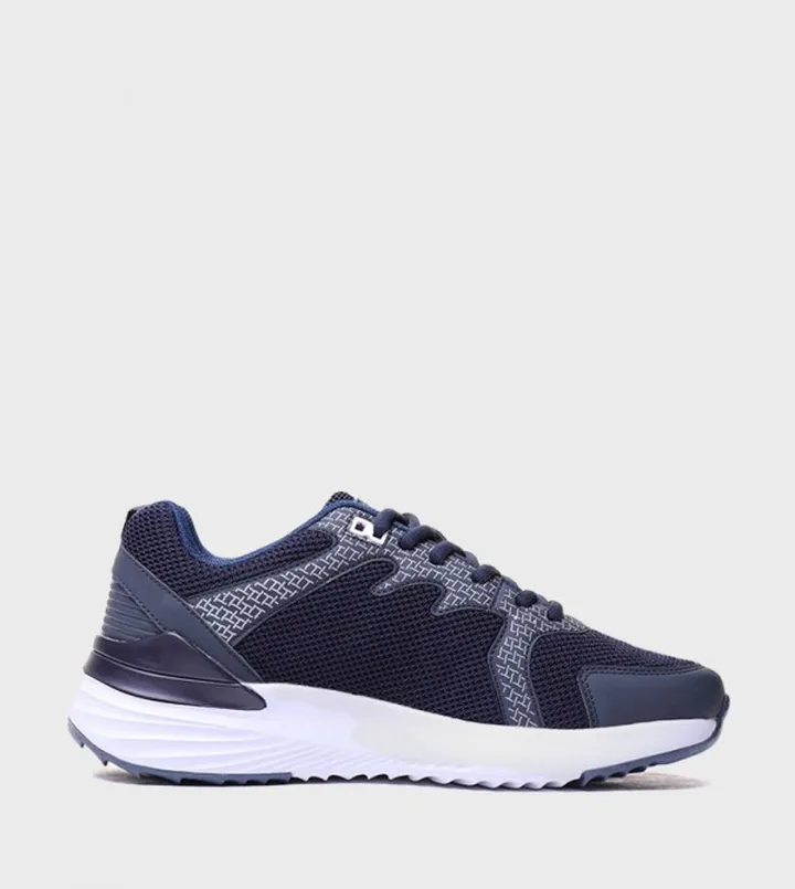 Knitted Lace-Up Sneakers