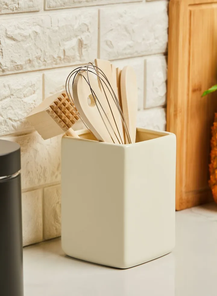 Vintage Home Ceramic Utensil Holder