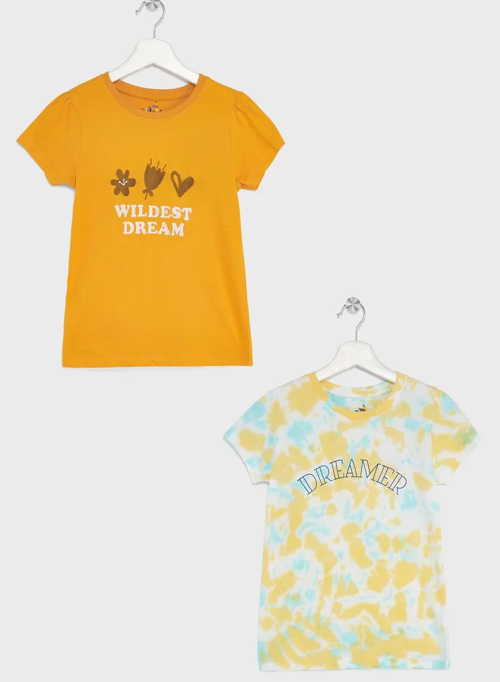 Girls 2 Pack T-Shirt