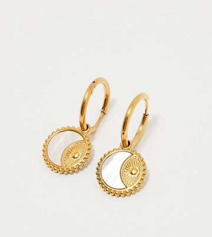 Gold Toned Drop Earrings