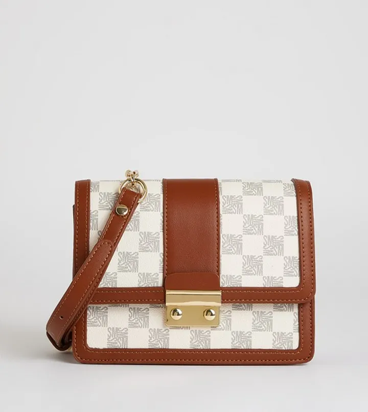 Monogram Patterned Crossbody Bag