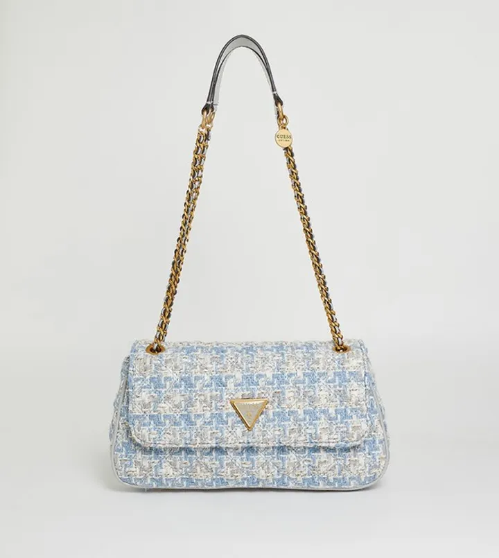 GIULLY Tweed Convertible Crossbody Bag