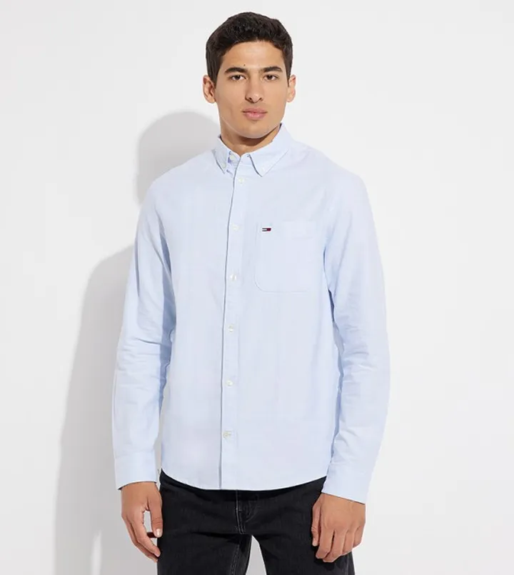 Logo Embroidered Oxford Shirt