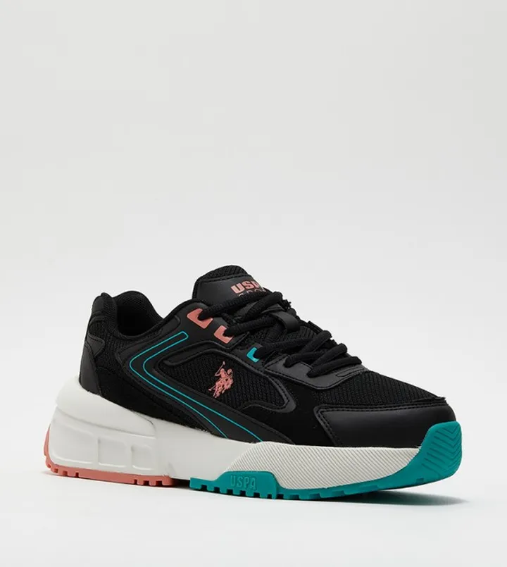 ORENDA Color Block Lace-Up Sneakers