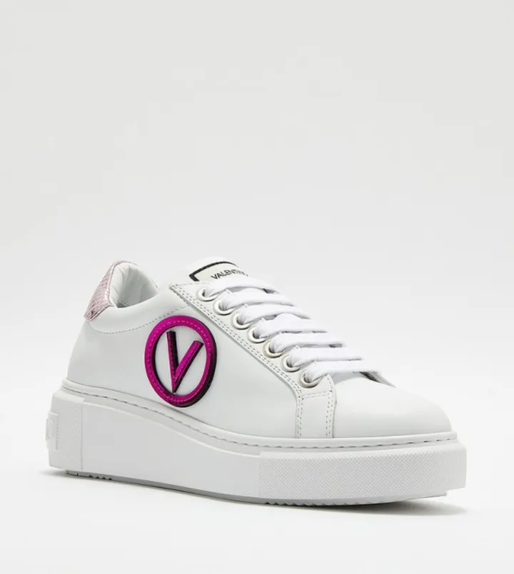 Monogram Detail Lace-Up Sneakers