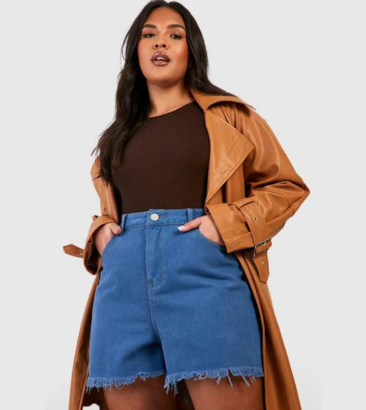 Denim Mom Fit Shorts