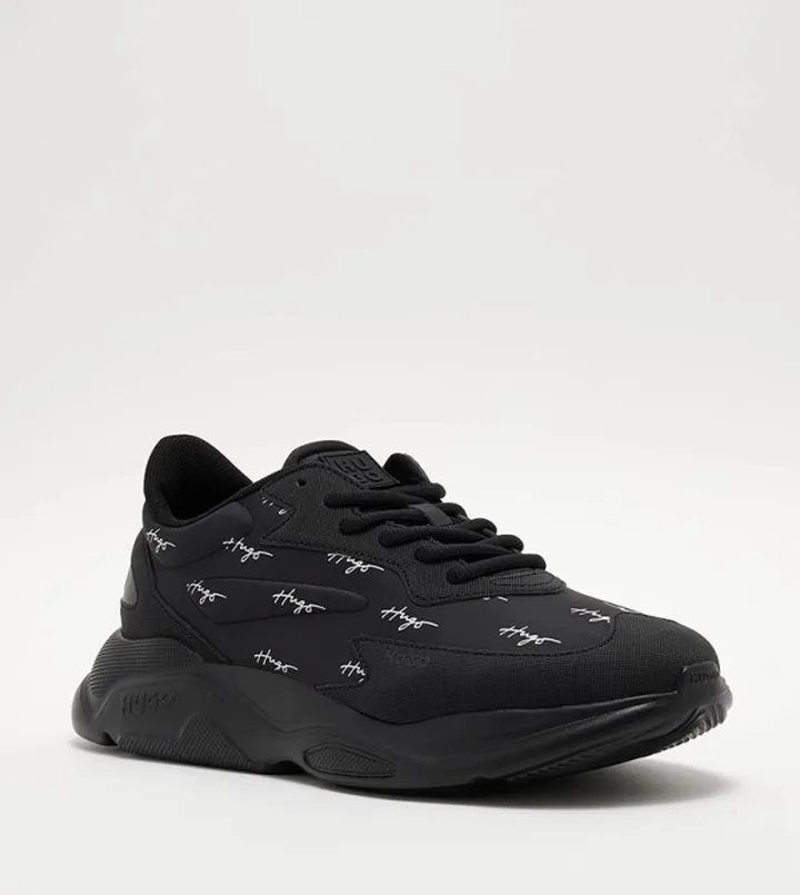 Signature Logo Lace-Up Sneakers