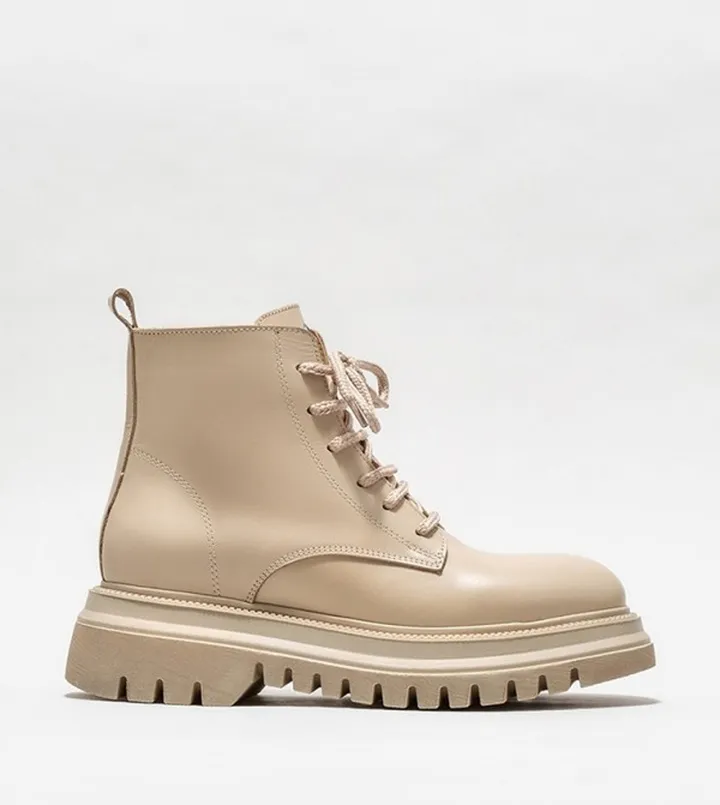 Leather Lace Up Boots
