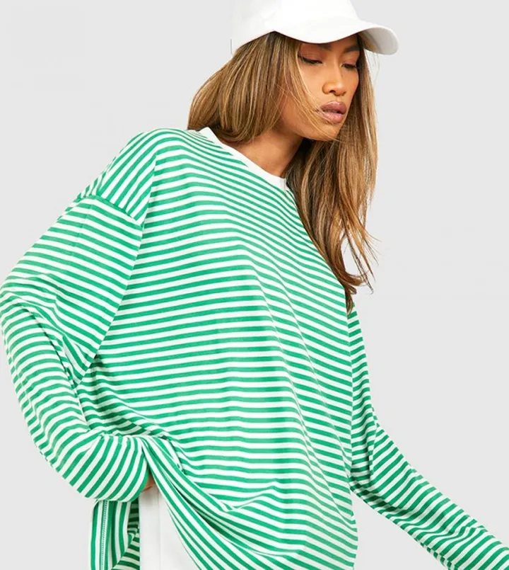 Long Sleeves Thin Stripe T-Shirt
