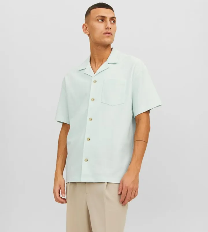 Textured Revere Collar Shirt