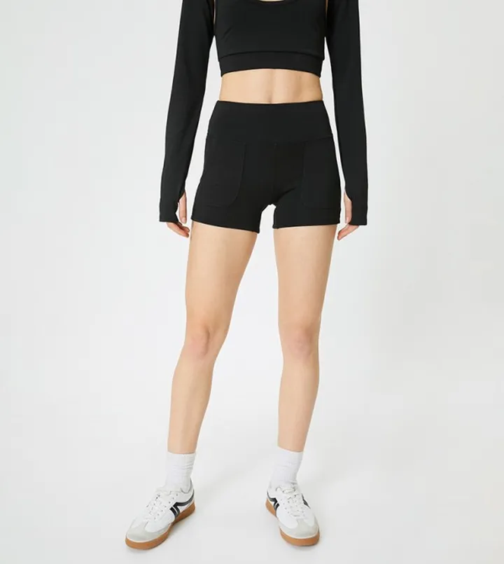 Pocket Detail Biker Shorts